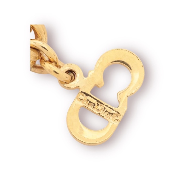 DIOR🔥 GOLD PLATED NECKLACE CD LOGO - Picture 5 of 5